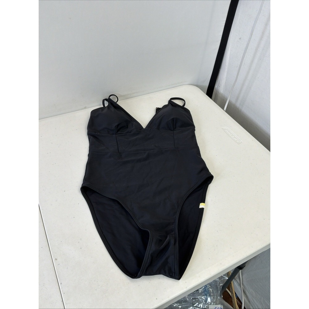 Summersalt Black Swimsuit Sz 4 One-Piece bodice shape luxury